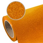 Folia flex brokatowa Glitter SEF Orange 7 pomarańczowa 350mic wyczuwalny brokat
