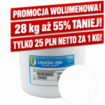 Farba plastizolowa biała kryjąca UPLC1030 Cotton White niska lepkość 1kg