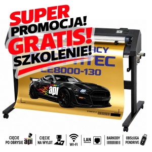 Ploter tnący Graphtec CE8000-130 127 cm z programem, pasery, barkody, cięcie na wylot