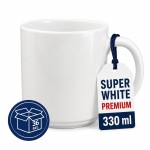 Kubki do sublimacji AAA 330 ml wysoki spód białe połysk Premium Super White 36szt.