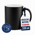 Kubki magiczne do sublimacji AA 330 ml czarne matowe zmieniające kolor 36szt.