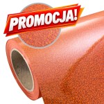 Folia flex holograficzna Plotterfilms Paillettes Orange P370 pomarańczowa 90mic temp. prania do 40°C