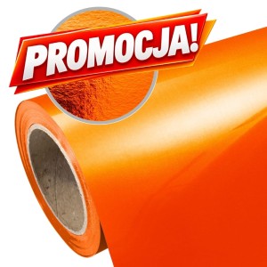 Folia flex metalizowana Plotterfilms Soft Mirror Orange SMR370 pomarańczowa 70mic cienka