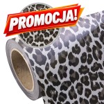 Folia flex Plotterfilms Soft Mirror Leo Silver SMLS wzór pantera 70mic cienka