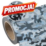 Folia flex Plotterfilms Soft Mirror Military White SMMLW wzór moro 70mic cienka