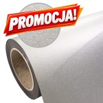 Folia flex brokatowa Plotterfilm Classic Glitter Silver GM150 srebrna 150mic gładka