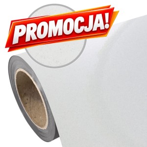 Folia flex brokatowa Plotterfilms Classic Glitter White G100 biała 150mic gładka