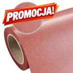 Folia flex brokatowa Plotterfilms Classic Glitter Red G350 czerwona 150mic gładka