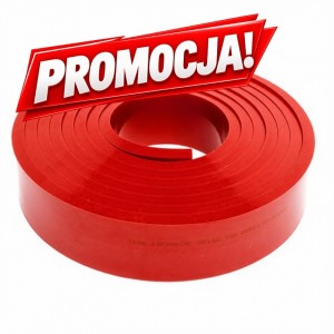 Guma raklowa ORA Lumina 50x9 G1 80 czerwona twarda 1 mb