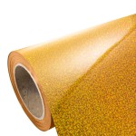 Folia flex holograficzna Plotterfilms Paillettes Gold P410 złota 90mic temp. prania do 40°C