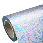 Folia flex metalizowana Rainbow Bubble Stretch 60mic cienka temp. prania do 40°C