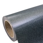 Folia flex brokatowa Plotterfilms Classic Glitter Black G199 czarna 150mic gładka