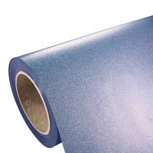 Folia flex brokatowa Plotterfilms Classic Glitter Blue G230 niebieska 150mic gładka