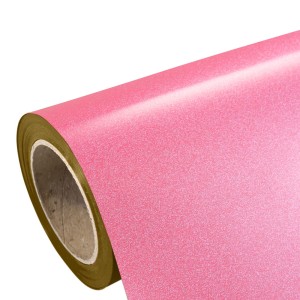 Folia flex brokatowa Plotterfilms Classic Glitter Pink G390 różowa 150mic gładka