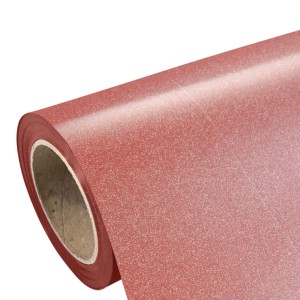 Folia flex brokatowa Plotterfilms Classic Glitter Red G350 czerwona 150mic gładka