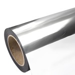 Folia flex metalizowana Silver Mirror Stretch srebrna  60mic cienka temp. prania do 40°C