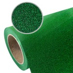 Folia flex brokatowa Glitter SEF Green 6 zielona 350mic gruba wyczuwalny brokat